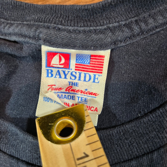 Bayside True American Tee XL USO July 4 2018 Shirt Patriotic USA Graphic T Shirt - Picture 3 of 7